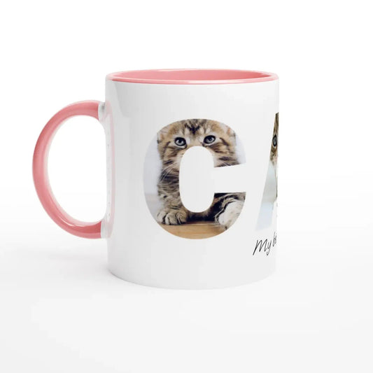 "11oz Coloured Photo Cat Mug - Perfect for Cat Lovers"-1