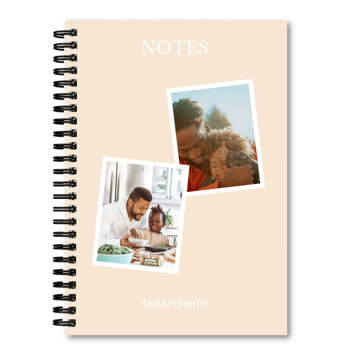 A5 Spiral Bound Notebook with Customizable Photo Soft Cover