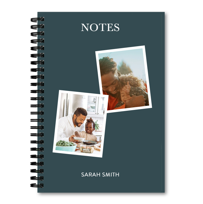 A5 Spiral Bound Notebook with Customizable Photo Soft Cover