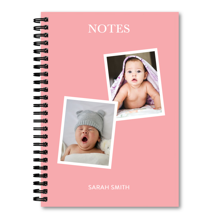 A5 Spiral Bound Notebook with Customizable Photo Soft Cover