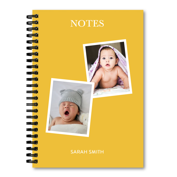 A5 Spiral Bound Notebook with Customizable Photo Soft Cover