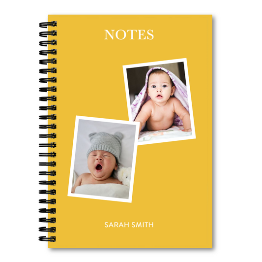 A5 Photo Personalized Soft Cover Spiral Bound Notebook