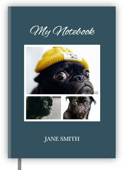 A5 Hardcover Notebook with Chic Photo Collage Design