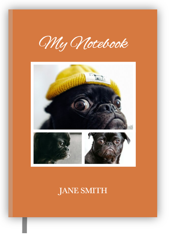 A5 Hardcover Notebook with Chic Photo Collage Design