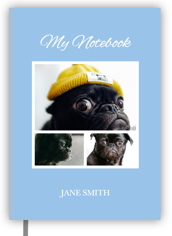 A5 Hardcover Notebook with Chic Photo Collage Design