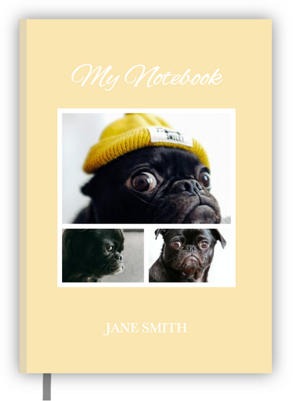 A5 Hardcover Notebook with Chic Photo Collage Design