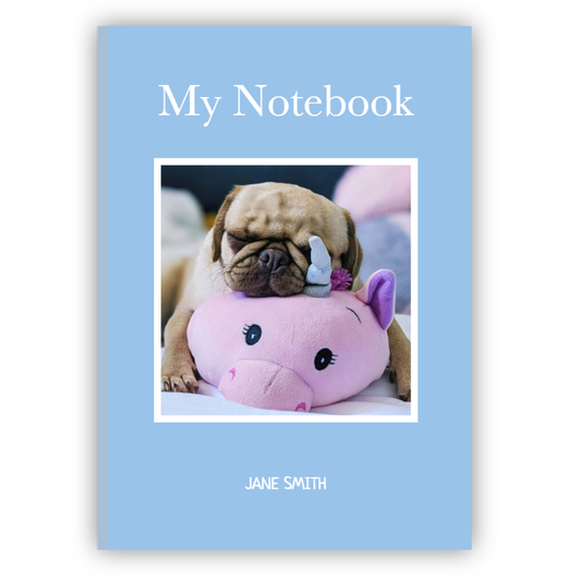 A5 Hardcover Notebook with Customizable Photo Feature (Choice of 11 Colours)